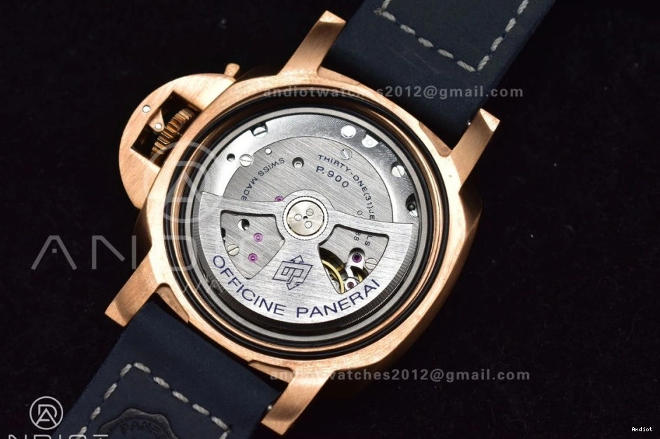 W 1:1 Blue Best on PAM1074 Calfskin VSF Blue Edition Bronzo Strap P.900 Clone Dial 0212